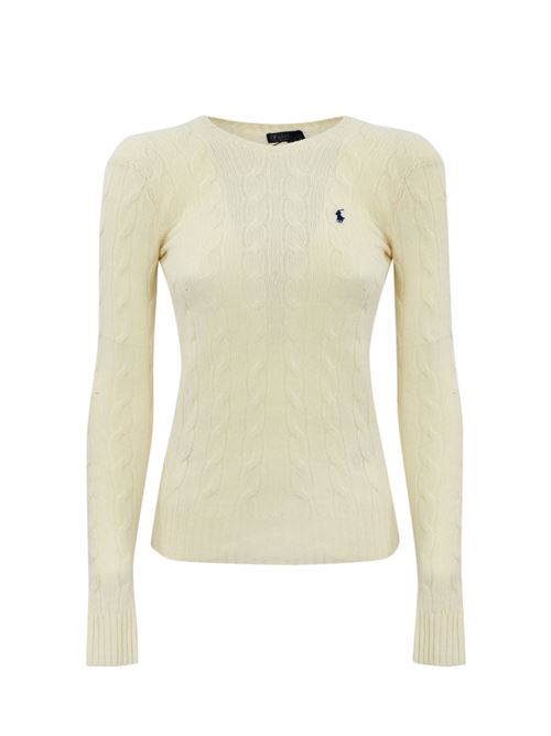 Maglione intrecciato bianco POLO RALPH LAUREN | 211 910421001